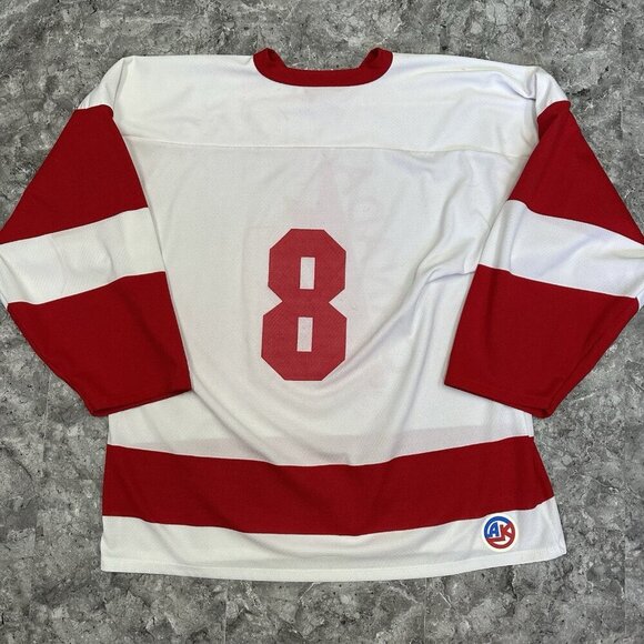 Vintage Team Canada Hockey Jersey 2XL Athletic Knit White Red - Picture 2 of 5